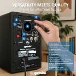 Gemini SMX-3BT 100W Bluetooth Bookshelf Speakers