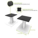 Kanto SP6HDW Desktop Speaker Stands - White Pair