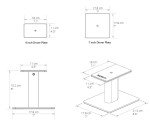 Kanto SP6HDW Desktop Speaker Stands - White Pair