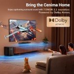 Dolby Atmos Sound Bar with Deep Bass Audio