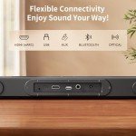 Dolby Atmos Sound Bar with Deep Bass Audio