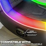 RGB Light-Up Gaming Chair with Audio Speakers