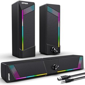 OFFSIR RGB Wired Speakers for PC & Gaming