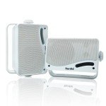 Herdio Waterproof Outdoor Bluetooth Speakers - White Pair