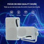 Herdio Waterproof Outdoor Bluetooth Speakers - White Pair