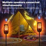 Bluetooth Waterproof Outdoor Speakers with LED Flame