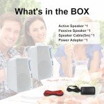 Herdio Waterproof Outdoor Bluetooth Speakers - White Pair
