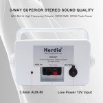 Herdio Waterproof Outdoor Bluetooth Speakers - White Pair