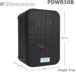 Pyle Weatherproof Outdoor 6.5" Wall Speakers Pair