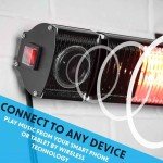 Dellonda 2000W Infrared Patio Heater with Speakers