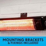 Dellonda 2000W Infrared Patio Heater with Speakers