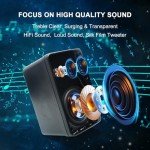 Herdio 3.5" Waterproof Outdoor Wall Speakers - Black