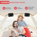 Pyle Waterproof Outdoor Speaker System - Black Pair
