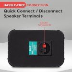 Pyle Waterproof Outdoor Speaker System - Black Pair