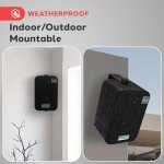 Pyle Waterproof Outdoor Speaker System - Black Pair
