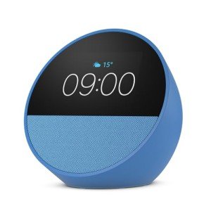 Echo Spot Smart Alarm Clock with Alexa - Ocean Blue