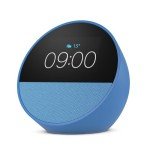 Echo Spot Smart Alarm Clock with Alexa - Ocean Blue