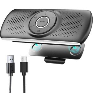 Bluetooth Hands-Free Car Speaker Kit with Siri/Google Support