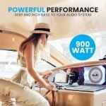 Pyle 25cm Slim Amplified Car Subwoofer System