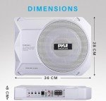 Pyle 25cm Slim Amplified Car Subwoofer System