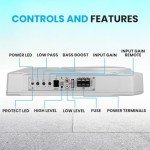 Pyle 25cm Slim Amplified Car Subwoofer System