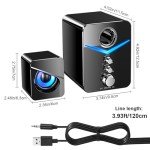 ZYMY USB Powered PC Speakers with Subwoofer