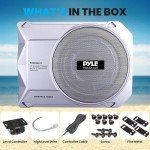 Pyle 25cm Slim Amplified Car Subwoofer System