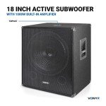 VONYX SWA18 18" 1000W Active PA Subwoofer