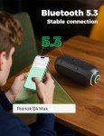 RIENOK 40W Waterproof Bluetooth Speaker with RGB Light