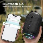 Waterproof Bluetooth Speaker with 10-Hour Playtime