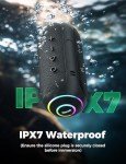 RIENOK 40W Waterproof Bluetooth Speaker with RGB Light