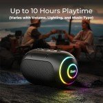 Waterproof Bluetooth Speaker with 10-Hour Playtime
