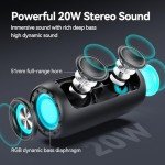 Oraolo Bluetooth Speaker with LED Light & Waterproof