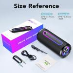 Taopodo 30W Waterproof Bluetooth Speaker with Lights