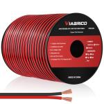 VIABRICO 16 Gauge 100FT Speaker & LED Wire