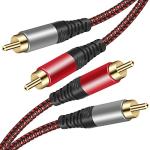 3M RCA Stereo Subwoofer Audio Cable - Nylon Braided