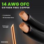 GearIT Hi-Fi Speaker Wire with Banana Plugs