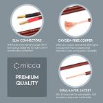 Micca 14AWG Pure Copper Speaker Wire with Plugs