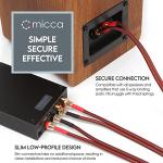 Micca 14AWG Pure Copper Speaker Wire with Plugs