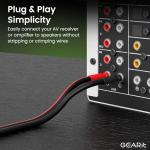 14 AWG Speaker Cable with Banana Plugs - 3 Ft