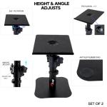 Adjustable Desktop Speaker Stands for Any Desk