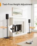 Adjustable Speaker Stands for Bookshelf Speakers, Pair