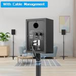 Adjustable Height Speaker Stands for Bookshelf Speakers