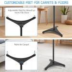 Adjustable Height Speaker Stands for Bookshelf Speakers