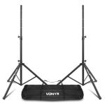Vonyx Adjustable Tripod PA Speaker Stands Set of 2