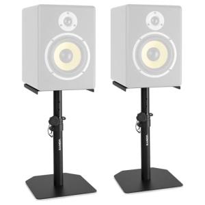Adjustable Height Studio Monitor Speaker Stands Set