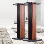 Wood Grain Speaker Stands - Heavy Duty Pair
