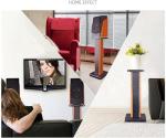 Wood Grain Speaker Stands - Heavy Duty Pair