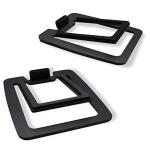 Sanyun Tilted Desk Speaker Stands - Black Pair