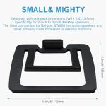 Sanyun Tilted Desk Speaker Stands - Black Pair